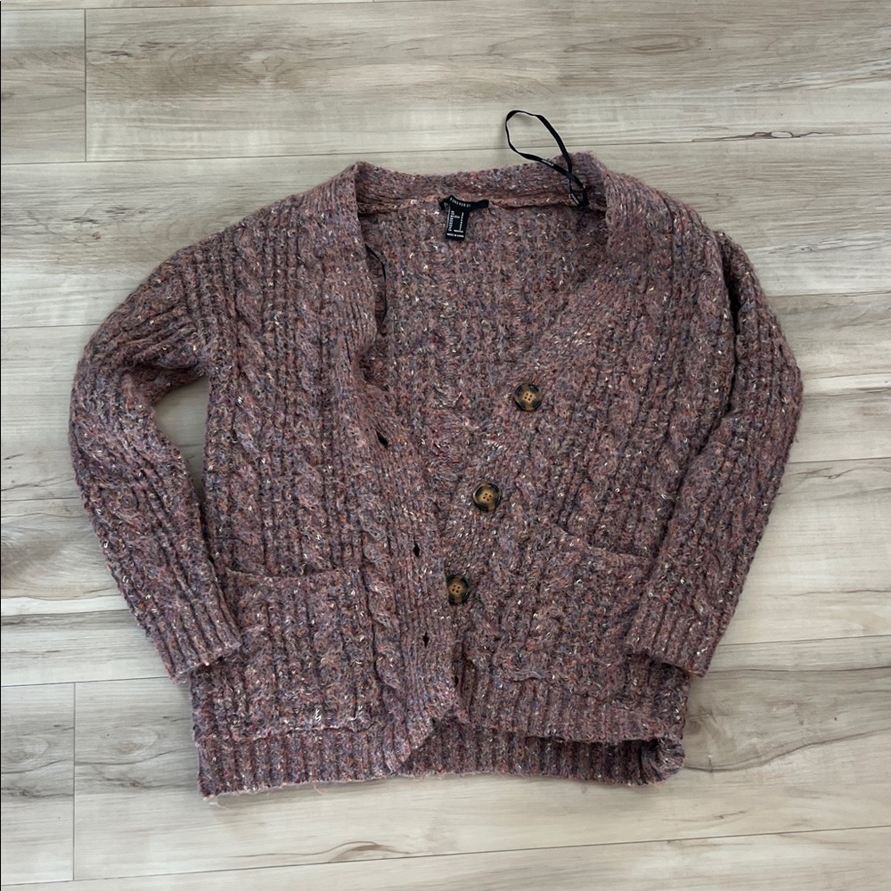 Forever 21 Multicolor Textured Knit Sweater